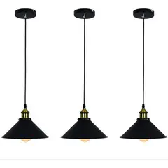 ILUMINATA - Lampara De Techo Colgante Tipo Industrial Vintage + bombillo vintage regalo