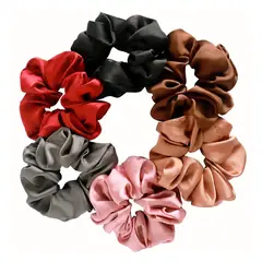 GENERICO - Kit Scrunchies Seda Satin Premium x6