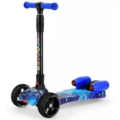 HOME - Scooter para Niños y Niñas con Luces y Bluetooth - AZUL