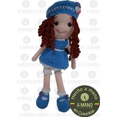 GENERICO - Muñeca lana boina francesa Tejido a Mano amigurumi