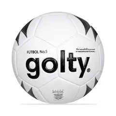 GOLTY - Balon De Futbol Profesional Traditional #5-Blanco