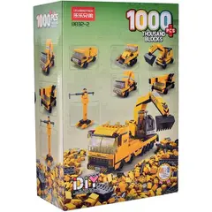GENERICO - Bloques De Construcción 1000 Fichas Vehículos De Ingeniería