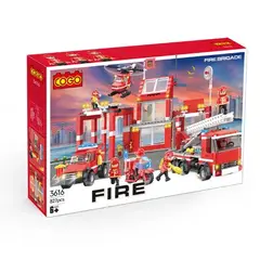 GENERICO - Bloques De Construcción - Estación De Bomberos 827 Piezas