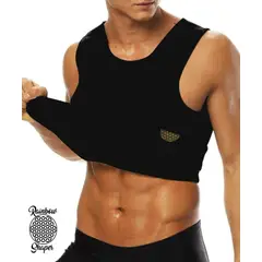 GENERICO - Faja Termica Reductora Hombre Chaleco Gimnasio Adelgazante Sauna.