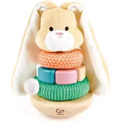 HAPE TOYS - APILADOR DE CONEJO - JUGUETE DIDÁCTICO DE MADERA HAPE