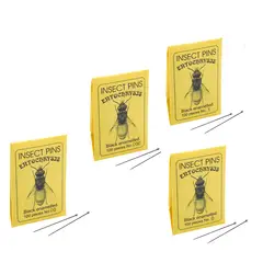GENERICO - Alfileres De Insectos De Esmalte Negro Caja 00 x 100
