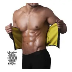 RAINBOW SHAPER - Cinturilla Termica 4 Broches hombre Gimnasio Sauna Reductora.