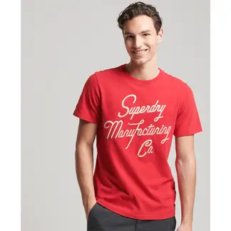 SUPERDRY - Camiseta Manga Corta Para Hombre Vintage Script Style Ww Tee