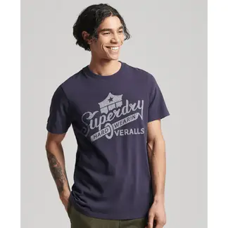 SUPERDRY - Camiseta Manga Corta Para Hombre Vintage Script Style Ww Tee