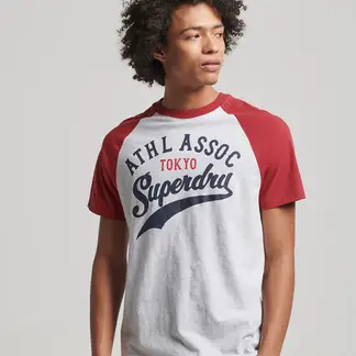 SUPERDRY - Camiseta Para Hombre Vintage Home Run Raglan