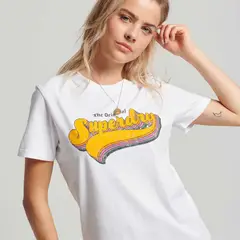 SUPERDRY - Camiseta Manga Corta Para Mujer Vintage Rainbow Tee