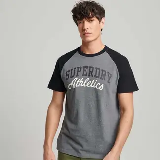 SUPERDRY - Camiseta Para Hombre Vintage Gym Raglan
