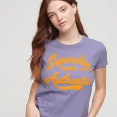 SUPERDRY - Camiseta Manga Corta Graphic Para Mujer Archive Neon