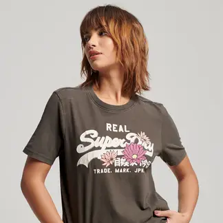 SUPERDRY - Camiseta Para Mujer Vintage Narrative