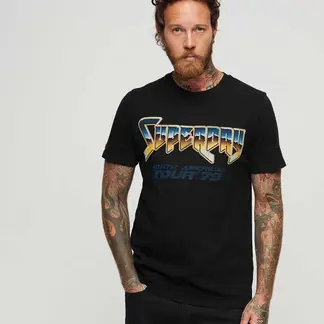 SUPERDRY - Camiseta Para Hombre 70'S Rock Graphic Band