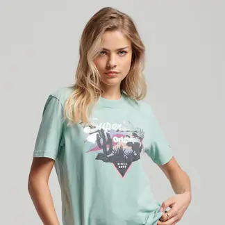 SUPERDRY - Camiseta Para Mujer Vintage Narrative
