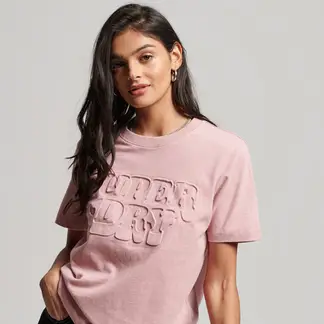 SUPERDRY - Camiseta Para Mujer Vintage Cooper Emboss Tee