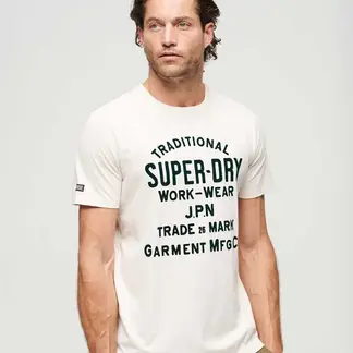SUPERDRY - Camiseta Manga Corta Para Hombre Athletic Script Graphic Tee