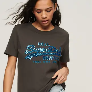 SUPERDRY - Camiseta Manga Corta Para Mujer Embellish