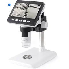 GENERICO - Microscopio Digital Con Pantalla De 4.3 Pulgadas Luz Led