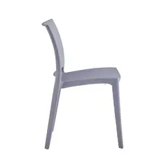ERGONOMUS - Silla de Cafetería Comedor Clásica Apta Para Exteriores Gris