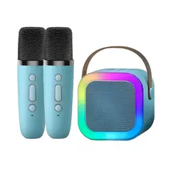 GENERICO - Kit Karaoke Parlante Mágico + 2 Micrófonos Inalámbricos K12