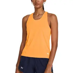 UNDER ARMOUR - Camiseta Esqueleto Launch Singlet Mujer-Naranja