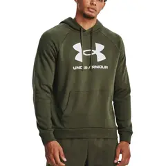 UNDER ARMOUR - Hoodie Rival Fleece-Verde