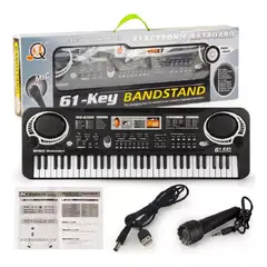 GENERICO - Piano Organeta Teclado Negro Para Niños 61 Teclas