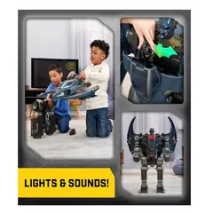 BATMAN - Robot Gotham City Guardian 4&1 Luces Sonido 77c Alto