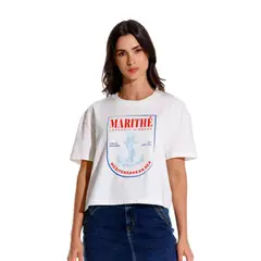 MARITHE FRANCOIS GIRBAUD - Camiseta Manga Corta Para Mujer Lueur Girbaud
