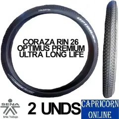 OPTIMUS - 2 Llantas Corazas Rin 26