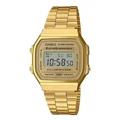 CASIO - Reloj a168wg-9w Original Unisex-Dorado