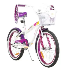 GW - Bicicletas para niñas rin 20 candy de 6 a 9 Blanca