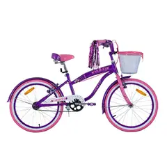 GW - Bicicletas para niñas rin 20 candy de 6 a 9 Morado Lavanda