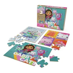 GENERICO - GabbyS Dollhouse Set 3 X Rompecabezas Madera