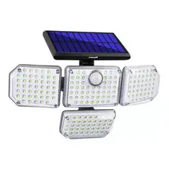 GENERICO - Foco Led Solar Exterior Sensor Movimiento 4 Direcciones