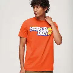 SUPERDRY - Camiseta Para Hombre Cooper 70'S Retro Logo