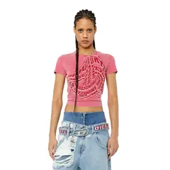 DIESEL - Camiseta Manga Corta Para Mujer T-Slidart