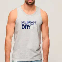 SUPERDRY - Camiseta Para Hombre Sportswear Logo Relaxed Vest