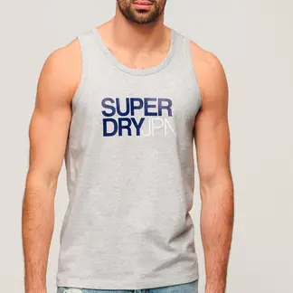 SUPERDRY - Camiseta Para Hombre Sportswear Logo Relaxed Vest