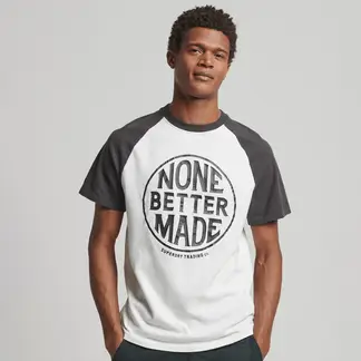 SUPERDRY - Camiseta Para Hombre Vintage Americana Baseball Tee