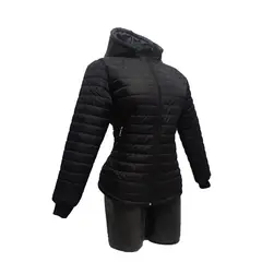 FG STORE - Chaqueta NEGRA mujer impermeable invierno capota térmica