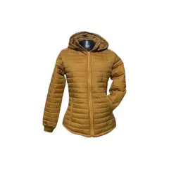 FG STORE - Chaqueta MOSTAZA mujer impermeable invierno capota térmica