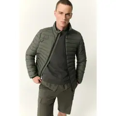 FG STORE - Chaqueta verde hombre impermeable térmica