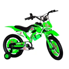 WUILPY BIKE - Bicimoto para niños rin 16 Wuilpy Azul 3 a 6 años Verde