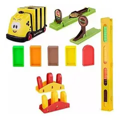 GENERICO - Juguete Niños Carrito Auto Tren Domino Bloques Apilables