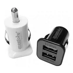 GENERICO - Cargador Adaptador Cigarrera Carro X2 Usb 3.1 Amp Sg-12c