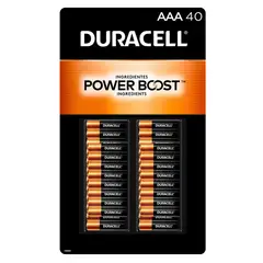 DURACELL - Pilas AAA Alcalinas Pack De 40 Baterias