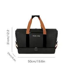 GENERICO - MALETIN BOLSO TULA LONA MALETA BOLSO VIAJE PLEGABLE IMPERMEABLE GYM